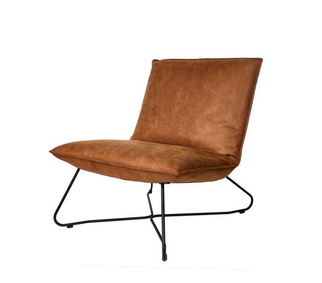 Firenze chair in cognac fabric